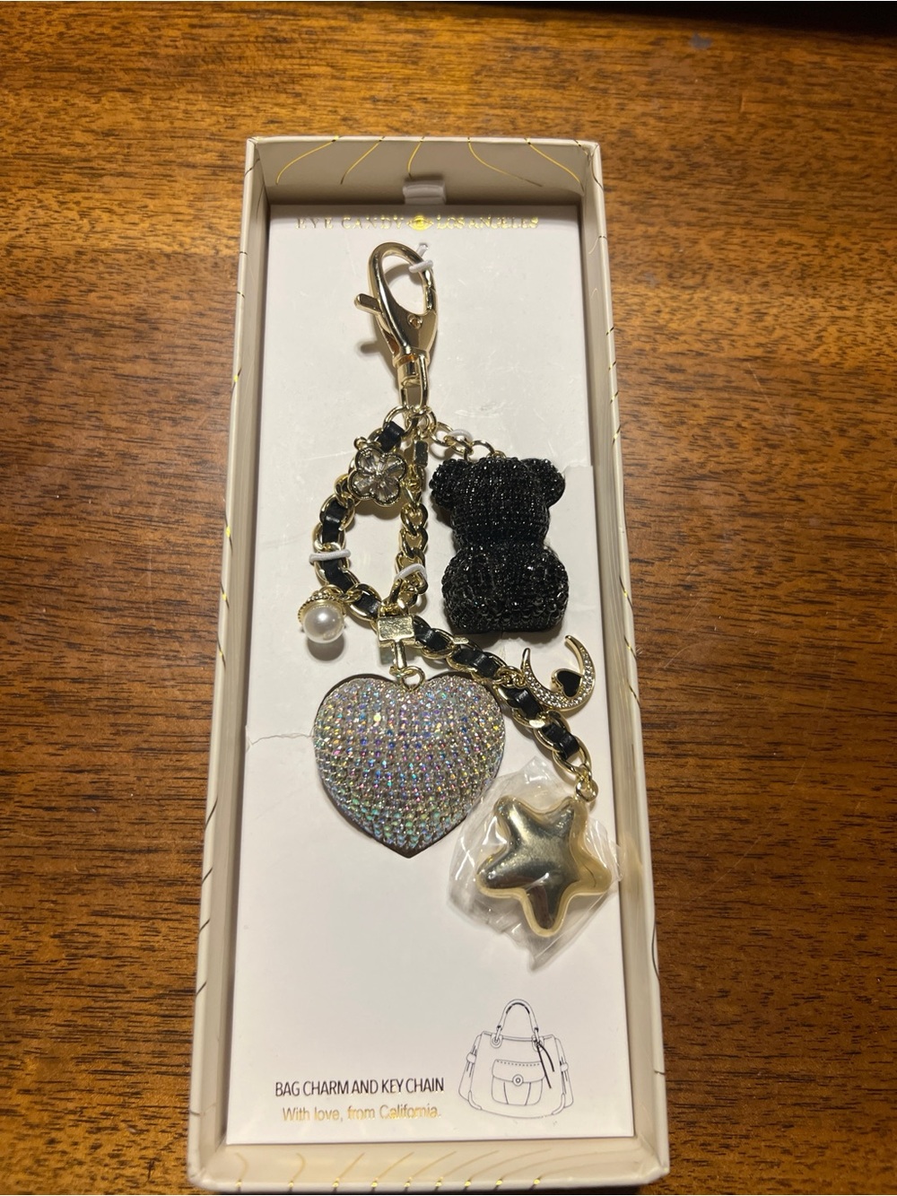 Eye Candy Rhinestone Keychains - Picture 3 of 4